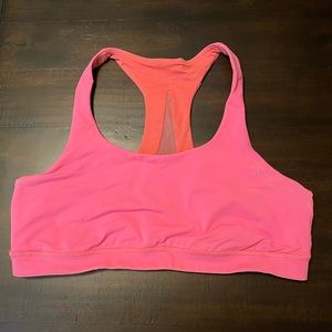 Pink lulu sports bra